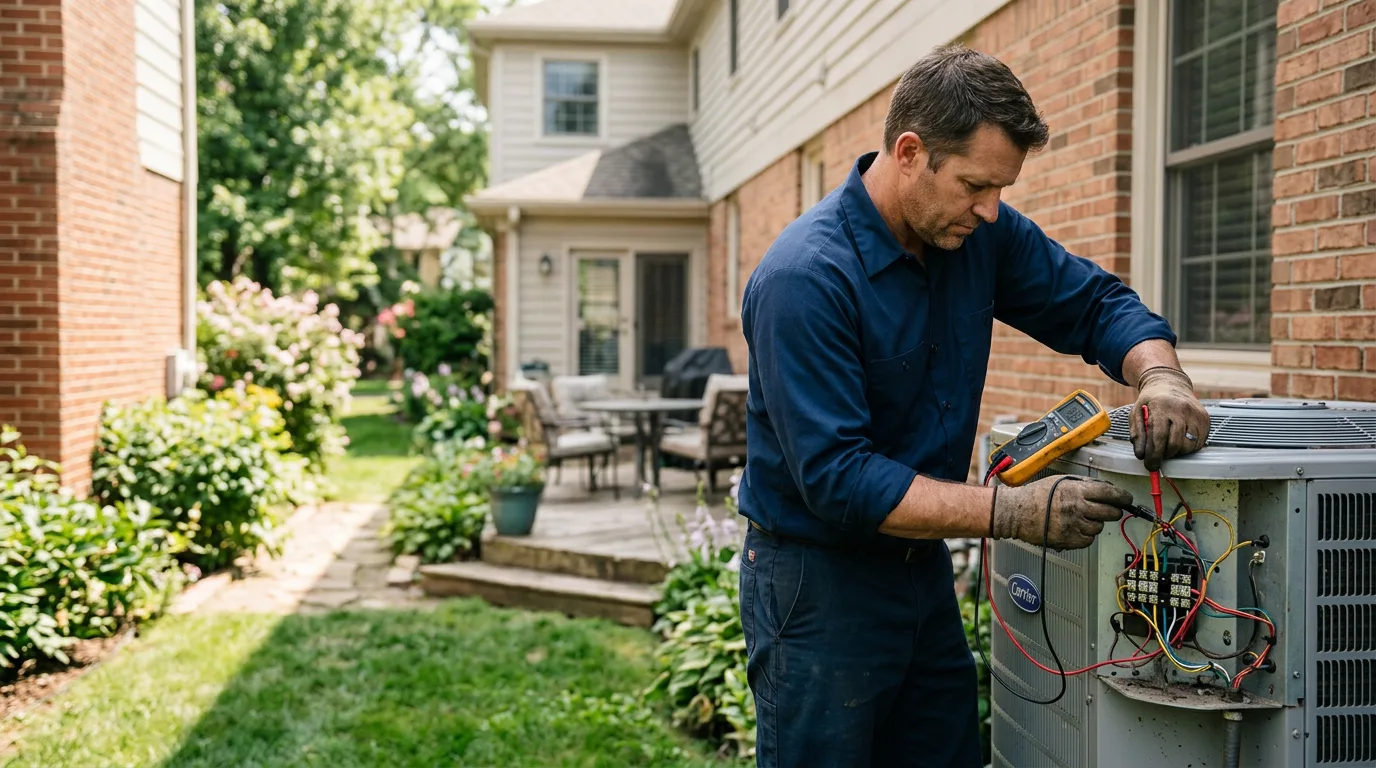 HVAC technician working near Stewartsville, MO